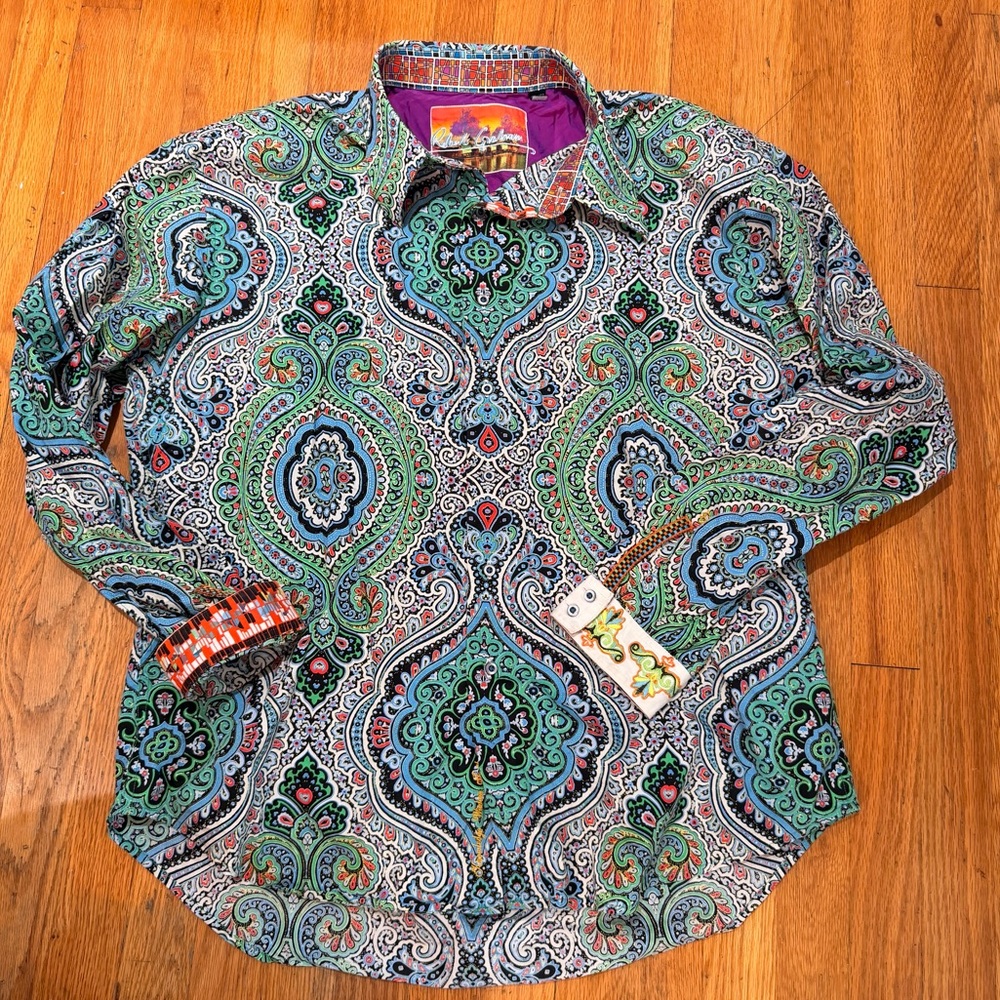 Men's Paisley Long Sleeve Shirt